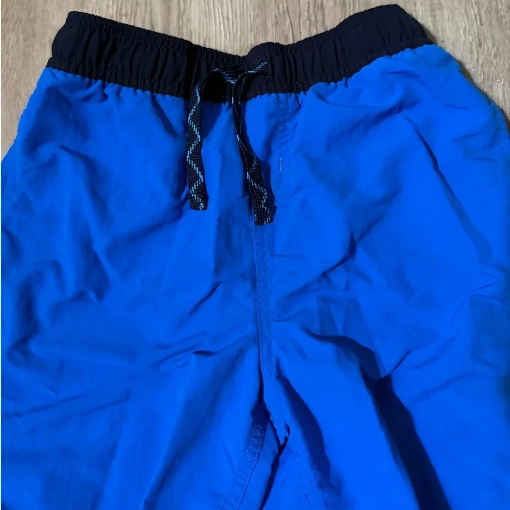 Patagonia Boys Blue Swim Shorts with Black Waistband, Size L